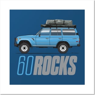 60 rocks-Light Blue Posters and Art